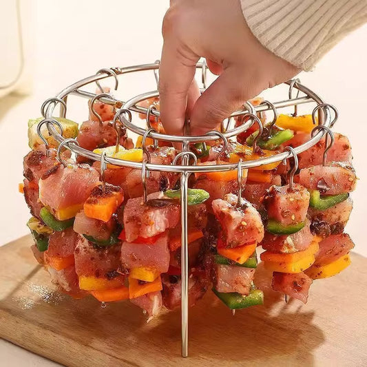 Stainless Steel Grill and Skewer Set