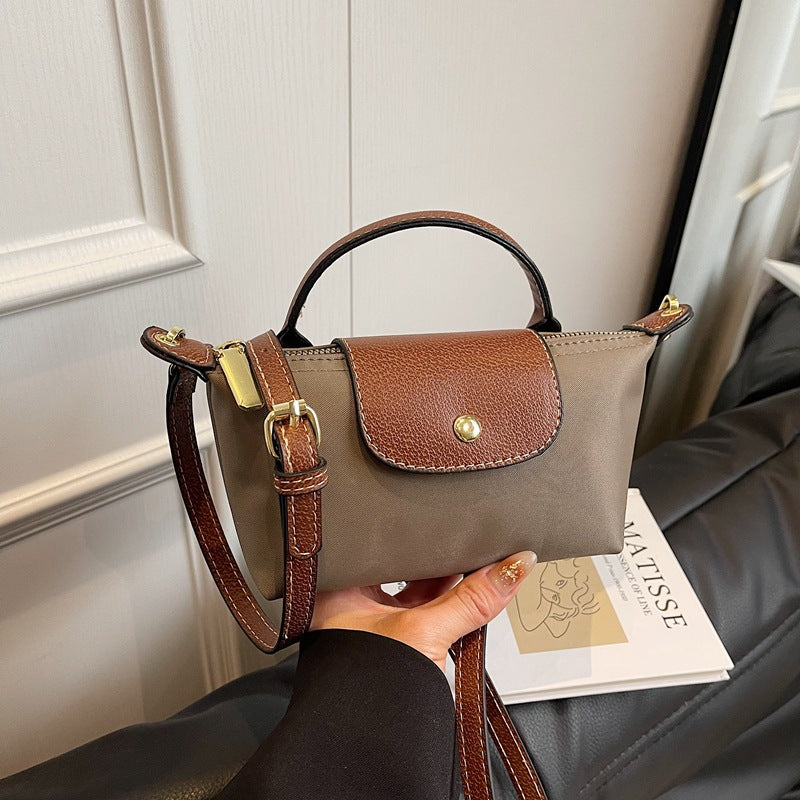 Women's High-end Nylon Dumpling Crossbody Handbag